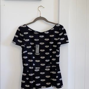 PRADA LIP BLOUSE (never worn)